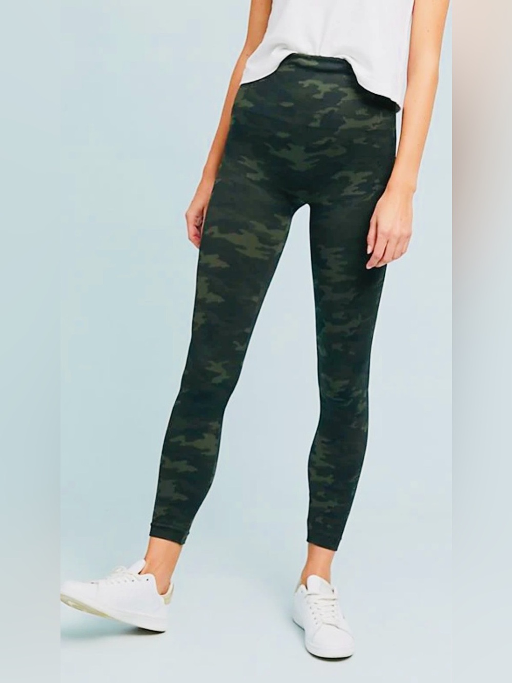 Spanx Women’s Camo Leggings - Olive Green